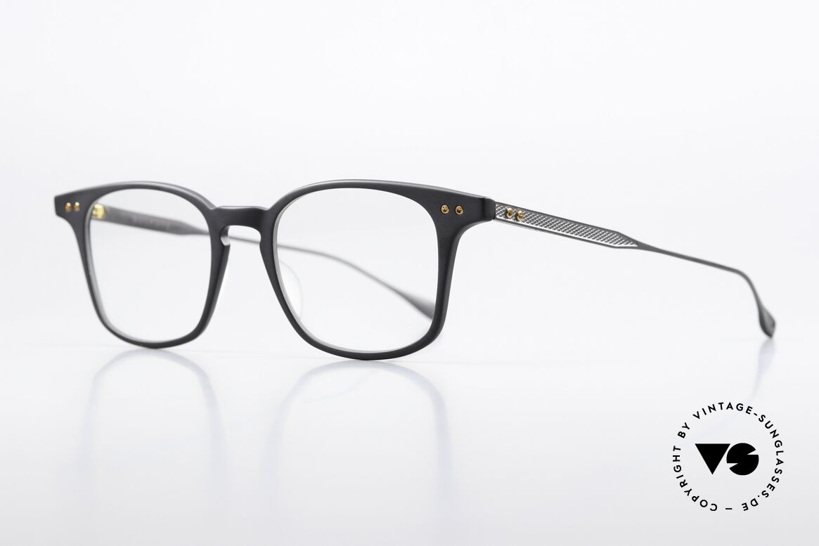 DITA Buckeye Sehr Elegante Designerbrille, ein klassisches Modell, eckig Panto; zeitlos 'black', Passend für Herren und Damen
