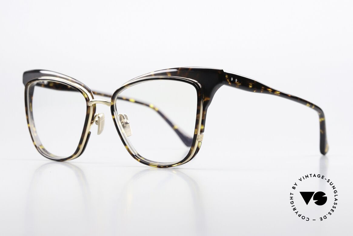 DITA Willow Damenbrille Azetat Titan, sehr feminines Rahmendesign in Größe 53/17, 145, Passend für Damen