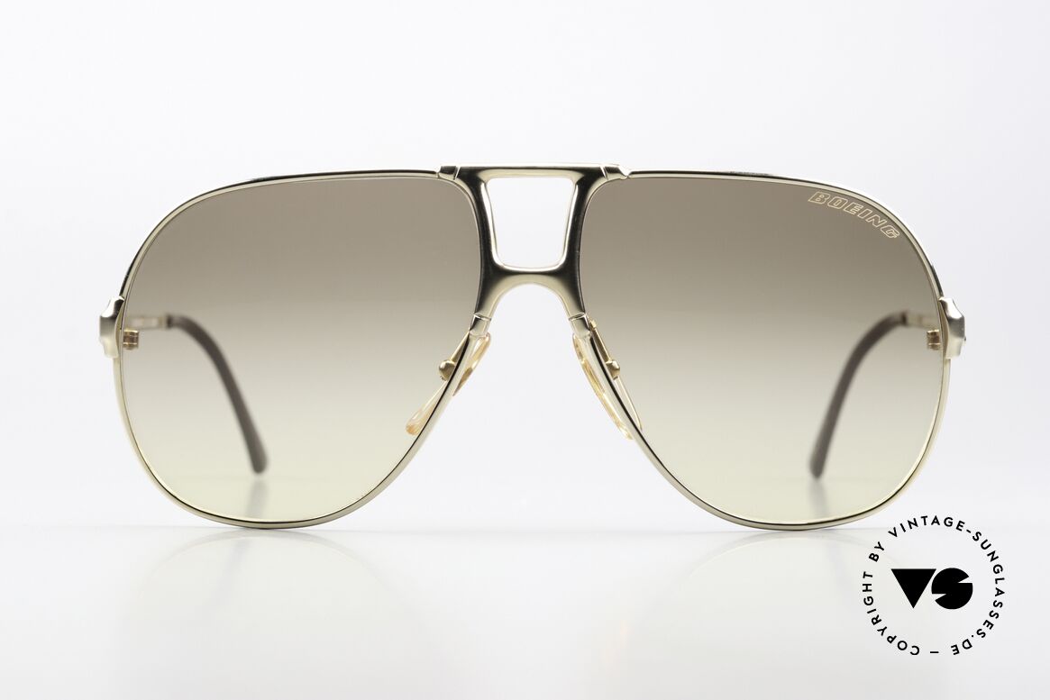 Boeing 5700 80er Pilotenbrille Vergoldet, von Carrera eigens für Boeing-Piloten angefertigt, Passend für Herren und Damen