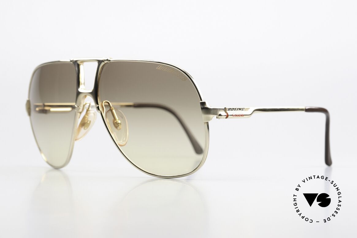Boeing 5700 80er Pilotenbrille Vergoldet, geniale Kombination von Funktionalität & Design, Passend für Herren und Damen