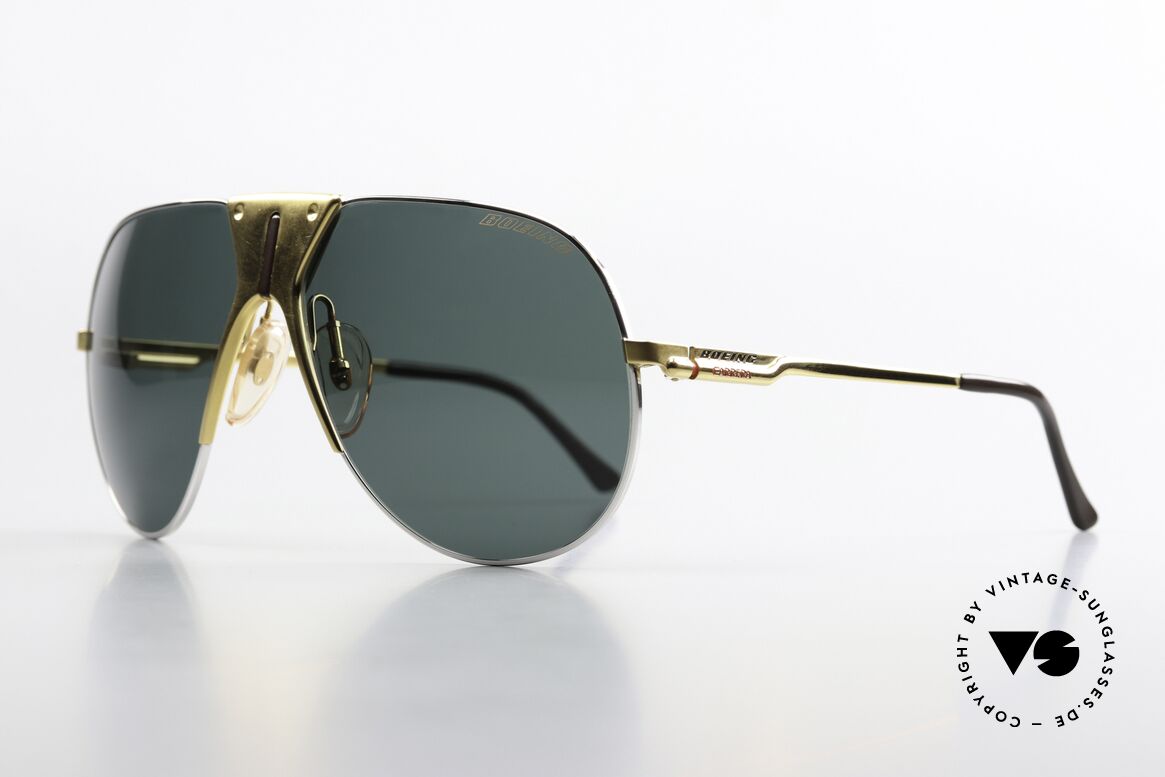 Boeing 5701 Rare XL 80er Piloten Brille, von Carrera eigens für Boeing-Piloten angefertigt, Passend für Herren