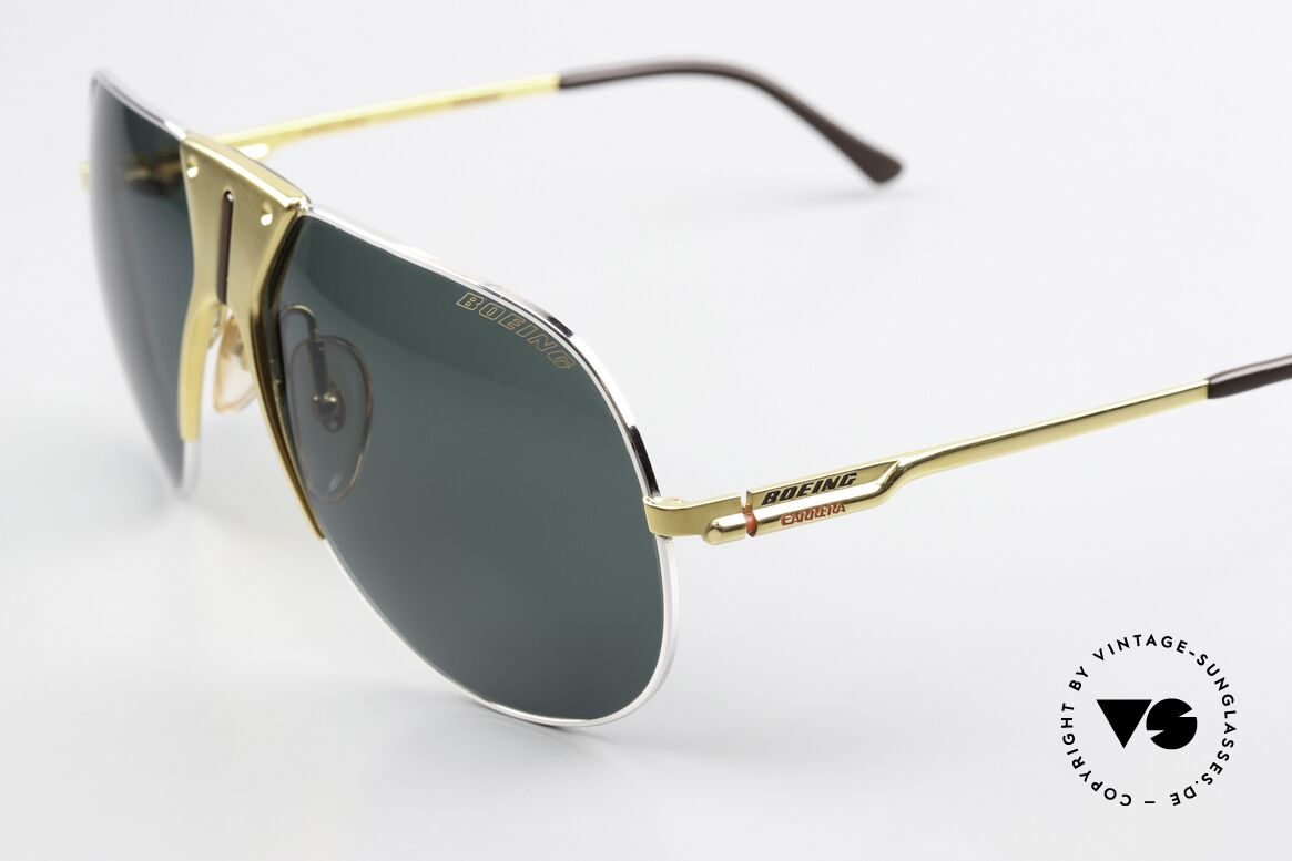 Boeing 5701 Rare XL 80er Piloten Brille, geniale Kombination von Funktionalität & Design, Passend für Herren
