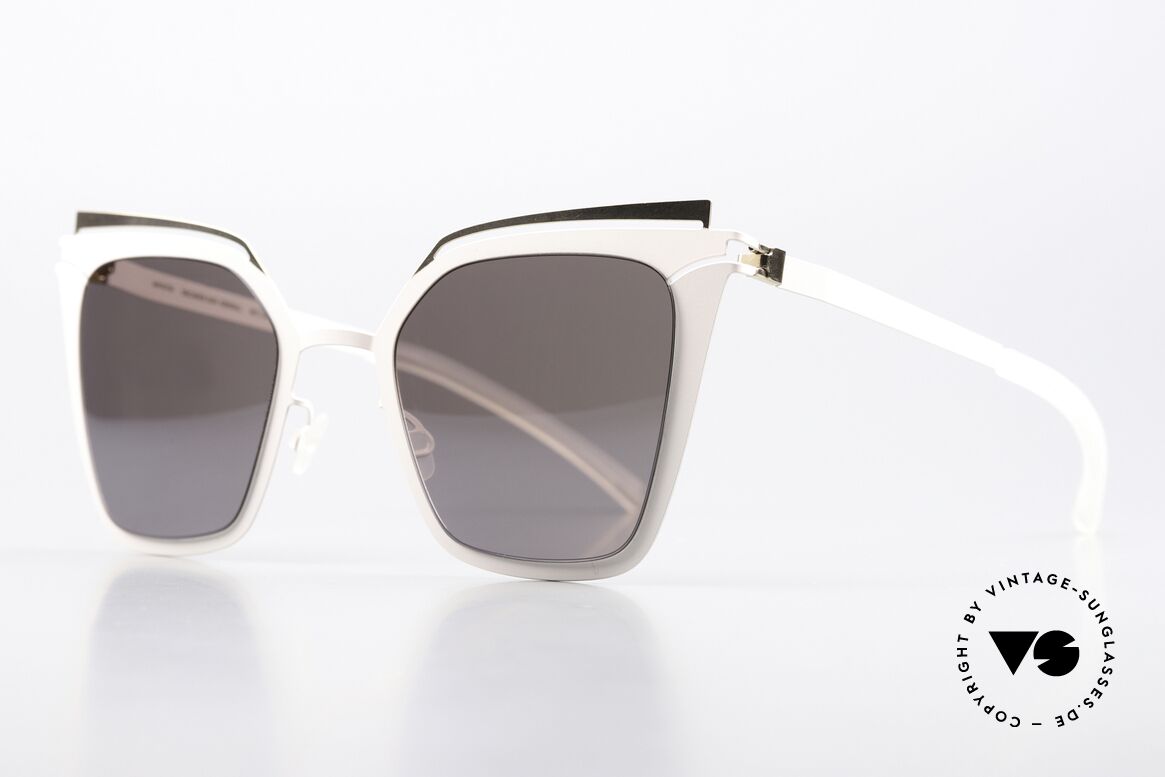 Mykita Kendall Zauberhafte Damenbrille, 283: Champagne Gold/Aurore Flash; leicht verspiegelt, Passend für Damen