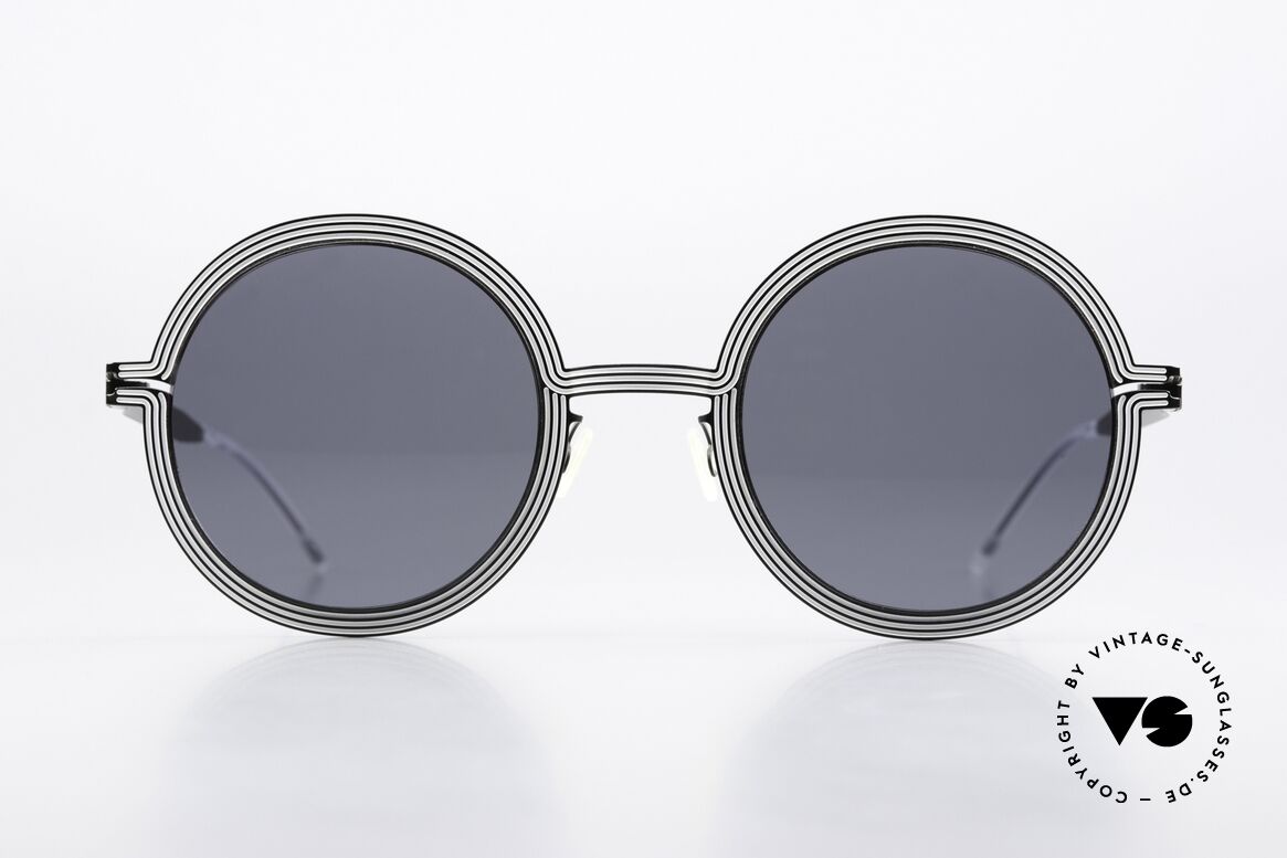 Mykita Studio 6.3 XXL Designer Sonnenbrille, inspiriert von der optischen Illusionskunst 1960's, Passend für Damen