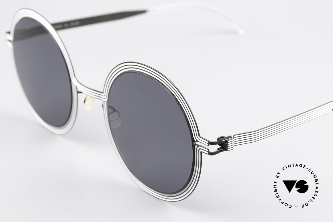 Mykita Studio 6.3 XXL Designer Sonnenbrille, Resultat ist ein dreidimensionales grafisches Muster, Passend für Damen