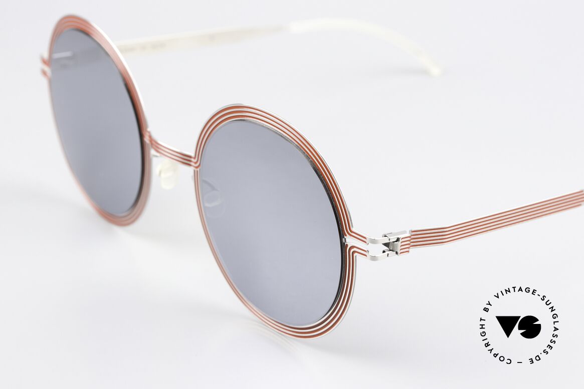 Mykita Studio 6.3 XXL Sonnenbrille Verspiegelt, Resultat ist ein dreidimensionales grafisches Muster, Passend für Damen