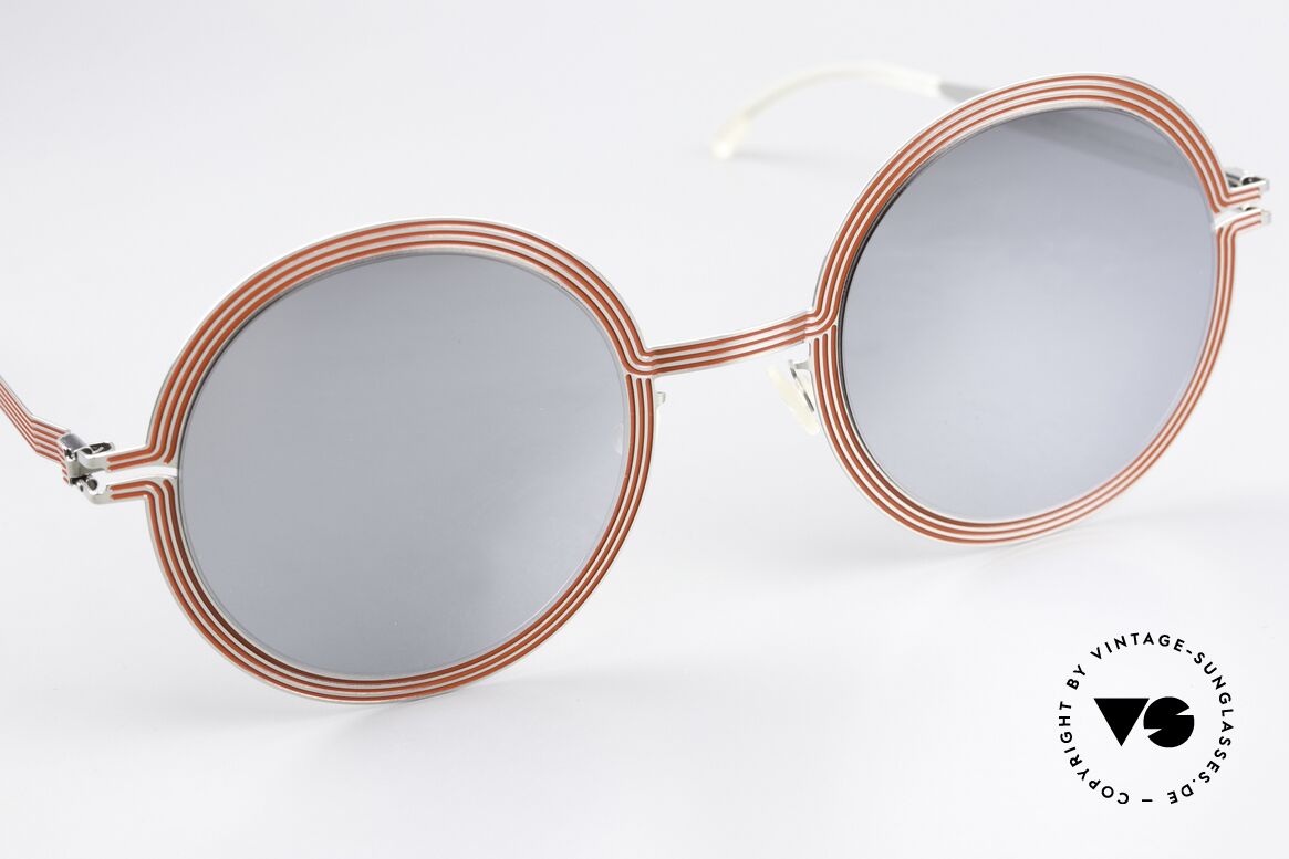 Mykita Studio 6.3 XXL Sonnenbrille Verspiegelt, dadurch wird fast ein psychedelischer Effekt erzeugt, Passend für Damen