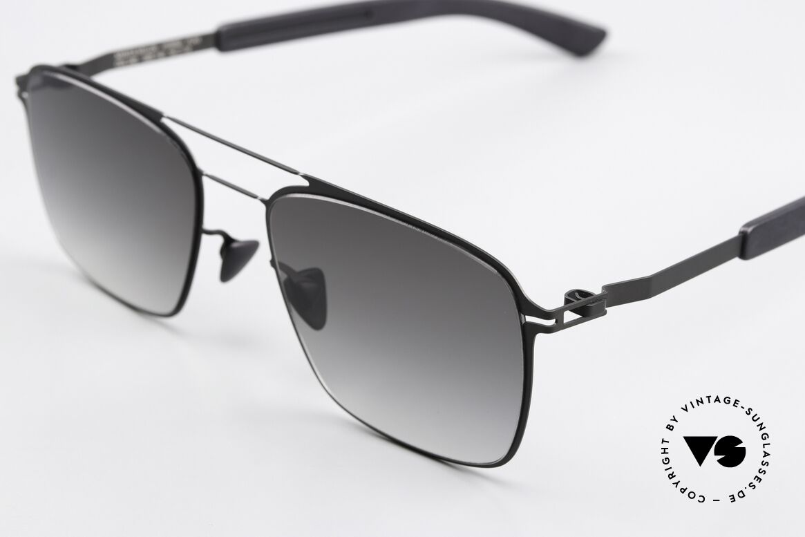 Mykita Mylon Flax Sonnengläser Grau Verlauf, made in Germany Designersonnenbrille für Kenner, Passend für Herren