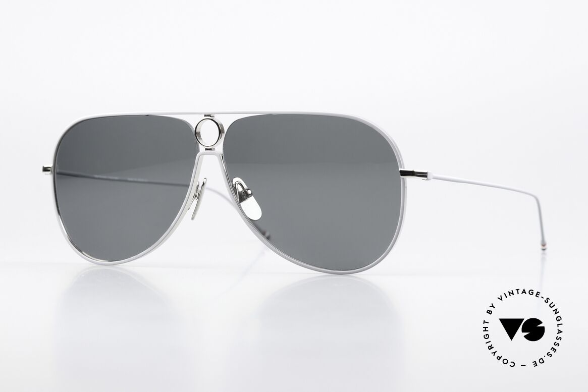 Thom Browne TBS115 XXL Herren Sonnenbrille, Thom Browne Sonnenbrille, TBS115-A-01, SLV GRY, Passend für Herren
