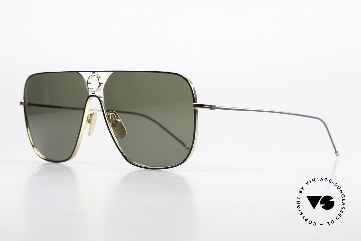 Thom Browne TBS114 XXL Aviator Brille Eckig, wirklich stilvoll & in Spitzenqualität, made in Japan, Passend für Herren