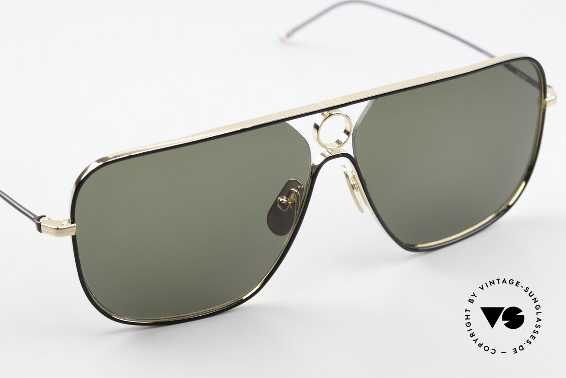 Thom Browne TBS114 XXL Aviator Brille Eckig, ein edles Designer-Accessoire für alle Mode-Liebhaber, Passend für Herren
