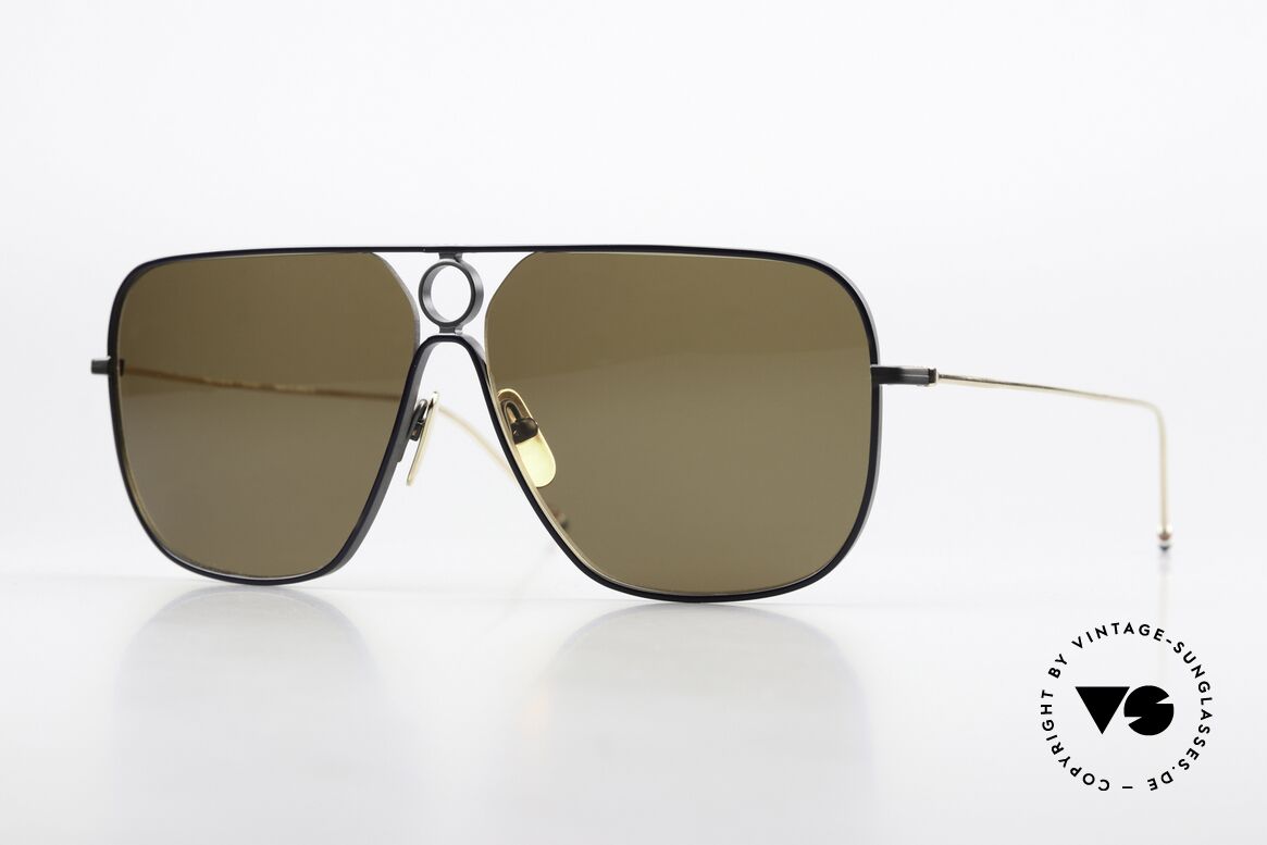 Thom Browne TBS114 Herren XL Sonnenbrille Eckig, Thom Browne Sonnenbrille, TBS114-62-03, BLK NVY, Passend für Herren
