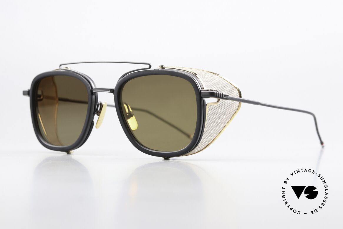Thom Browne TB808 Glas Leicht Gold Verspiegelt, wirklich stilvoll & in Spitzenqualität, made in Japan, Passend für Herren