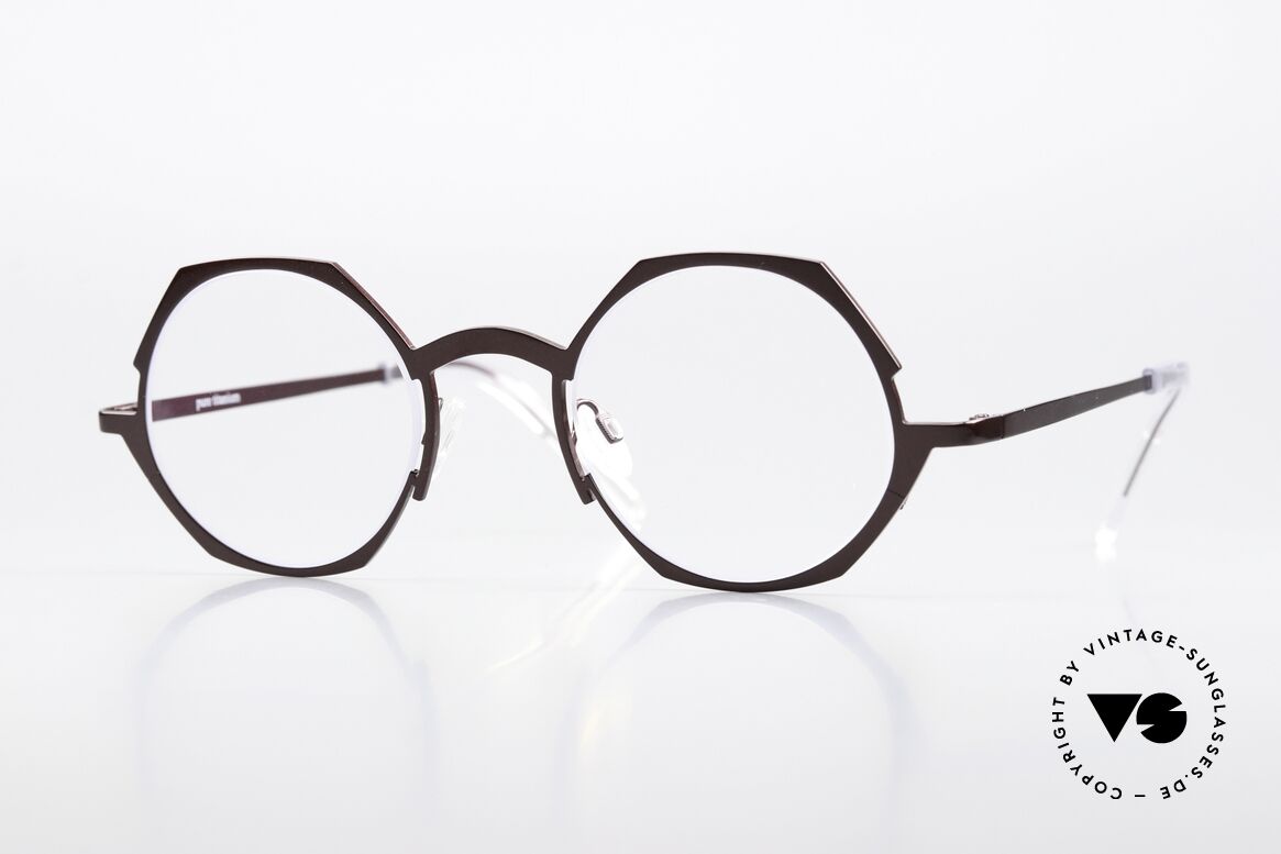 Theo Belgium Wave Damen Designerbrille Titan, Pure Titanium THEO Designerbrille, Mod. Wave, Passend für Damen