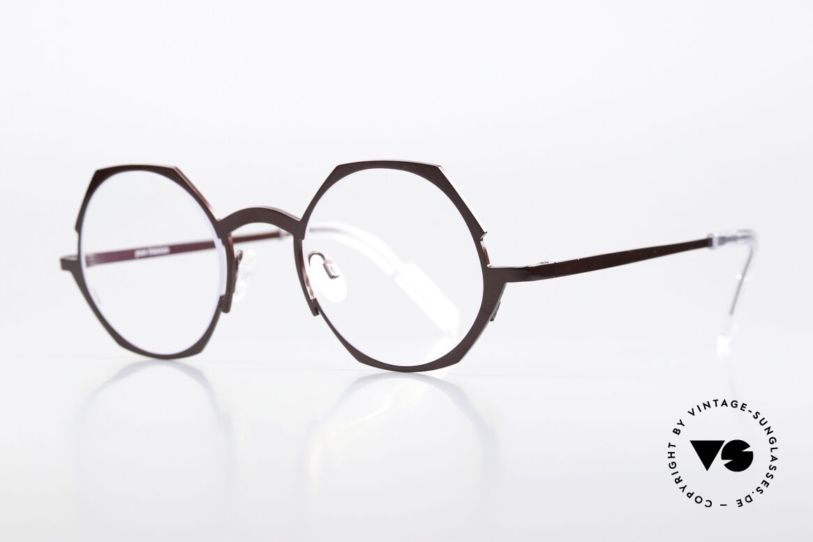 Theo Belgium Wave Damen Designerbrille Titan, hochwertig und enorm komfortabel (sehr leicht), Passend für Damen