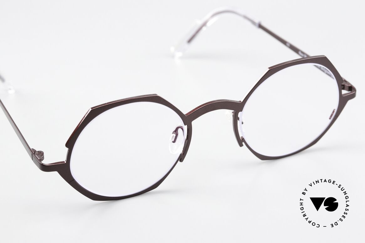 Theo Belgium Wave Damen Designerbrille Titan, ungetragen (wie alle unsere vintage Theo Brillen), Passend für Damen
