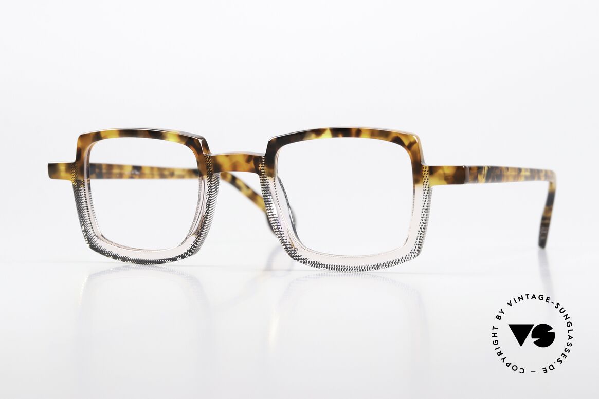 Theo Belgium Schaukel Eckige Azetat Brille Unisex, eckige Unisex-Designerbrille von Theo Belgium, Passend für Herren und Damen