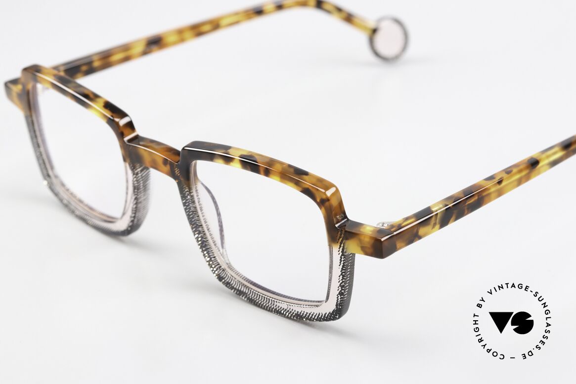 Theo Belgium Schaukel Eckige Azetat Brille Unisex, Avantgarde-Designerbrille in Premium-Qualität, Passend für Herren und Damen