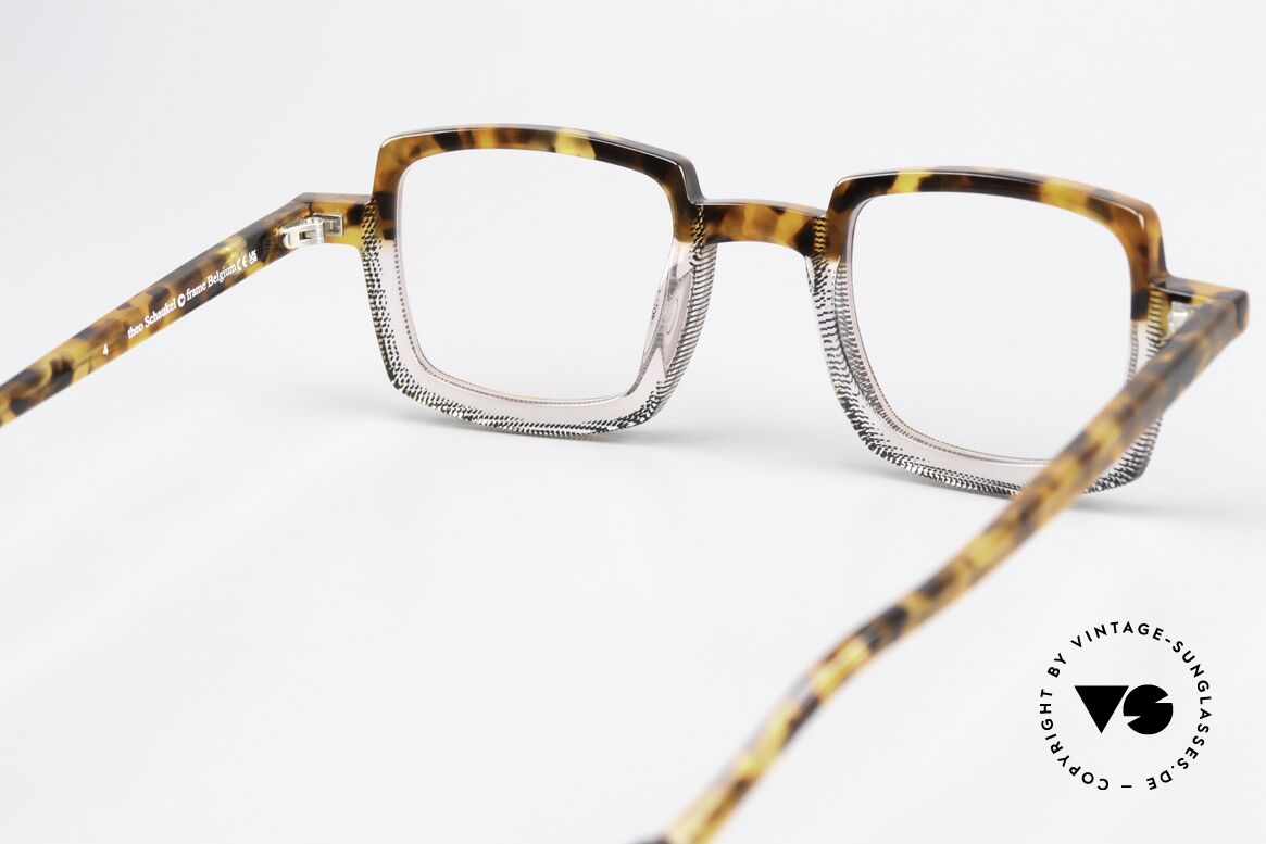 Theo Belgium Schaukel Eckige Azetat Brille Unisex, Größe: medium, Passend für Herren und Damen