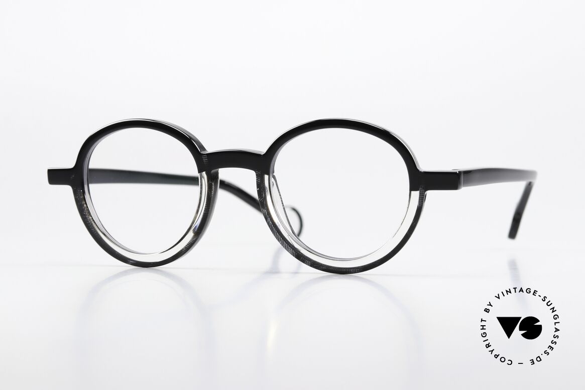 Theo Belgium Balancoire Azetat Brille Rund Unisex, runde Unisex-Designerbrille von Theo Belgium, Passend für Herren und Damen