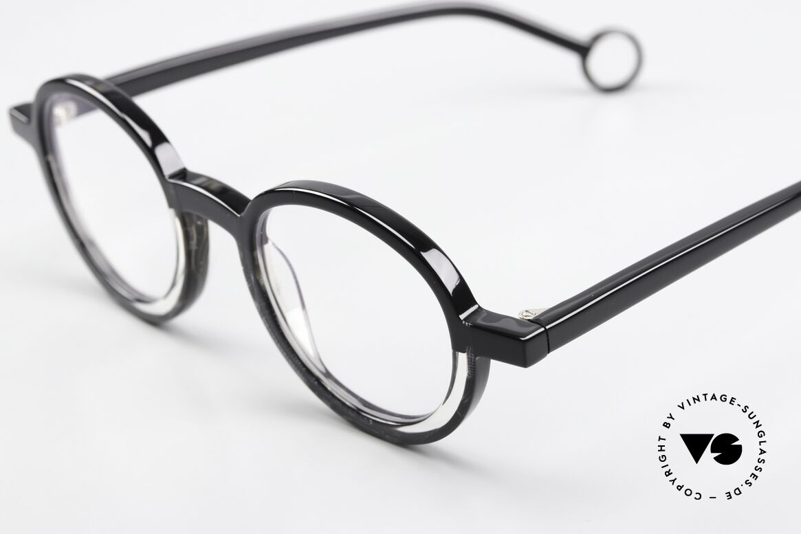 Theo Belgium Balancoire Azetat Brille Rund Unisex, Avantgarde-Designerbrille in Premium-Qualität, Passend für Herren und Damen