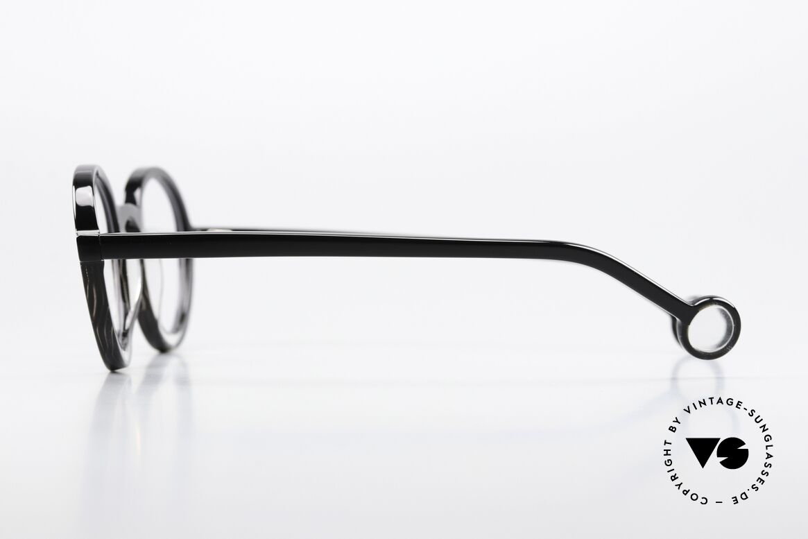 Theo Belgium Balancoire Azetat Brille Rund Unisex, ungetragen; wie alle unsere vintage Theo Brillen, Passend für Herren und Damen