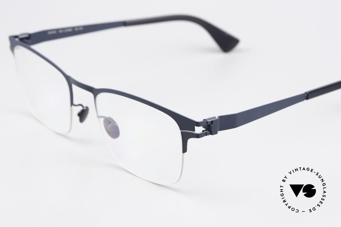 Mykita Lothar Herrenbrille Eckig Silver Navy, wohlbekannte Spitzenqualität; handmade in Germany, Passend für Herren