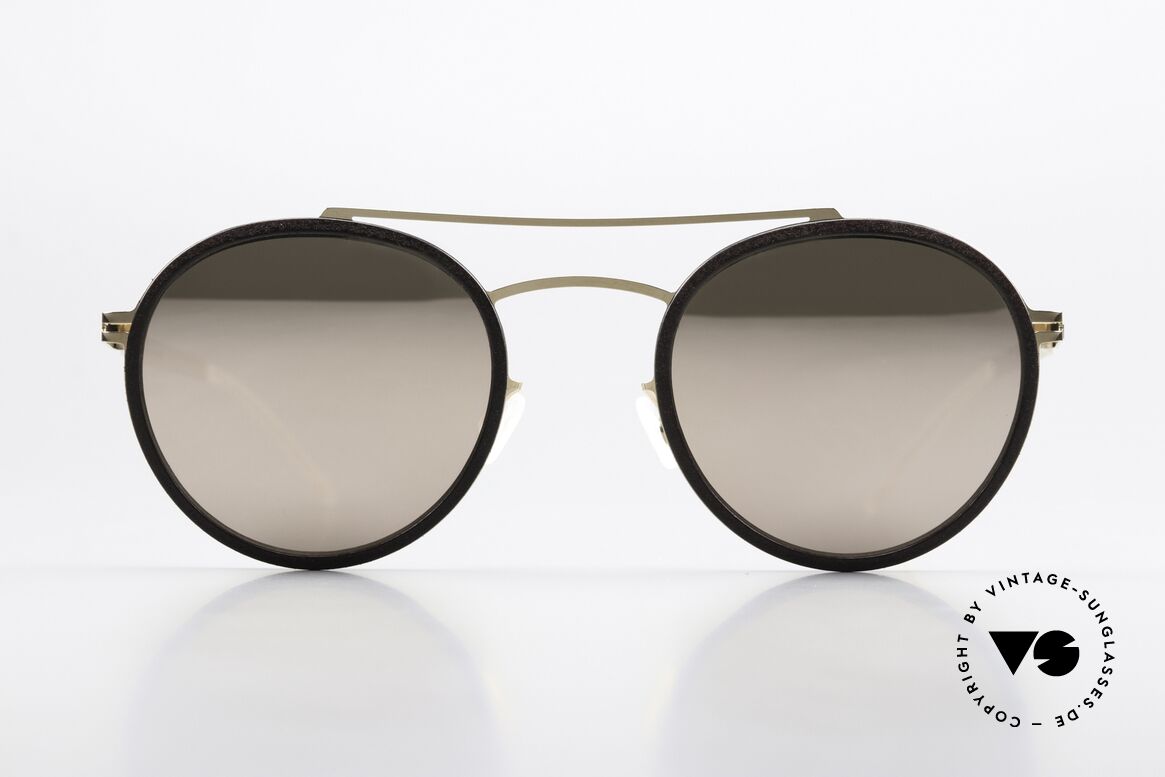 Mykita Mylon Hay Sonnenbrille Verspiegelt Panto, rundes Panto-Design, Gr. 49-23 und Farbe 307, Passend für Herren und Damen