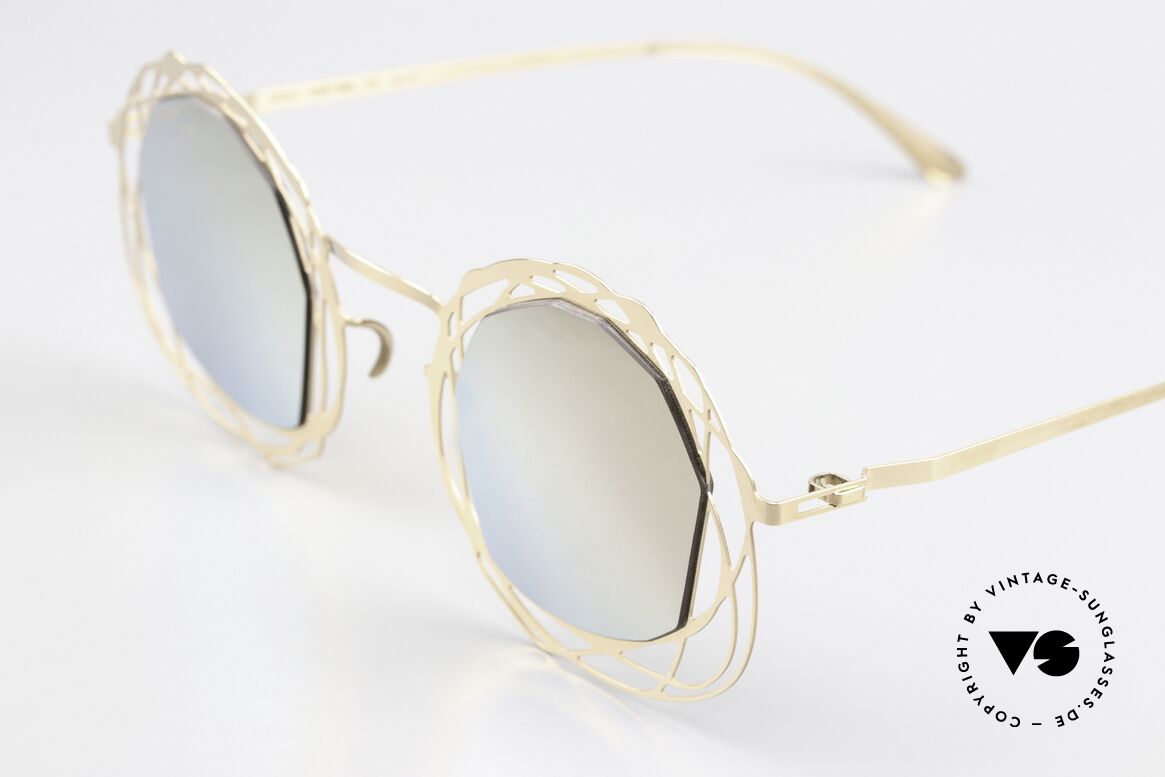 Mykita Nita Spektakuläres Brillendesign, grandioser Farbcode 291 = 'Champagne Gold / Flash', Passend für Damen
