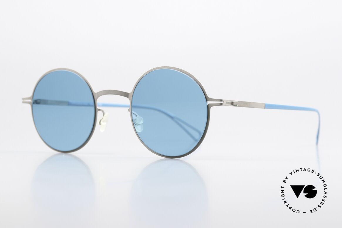 Mykita Brenda Design Bernhard Willhelm, minimalistisch-runde Sonnenbrille; Damen & Herren, Passend für Herren und Damen