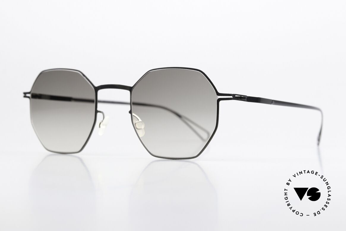 Mykita Walsh Bernhard Willhelm Design, eine minimalistisch-achteckige Sonnenbrille; unisex, Passend für Herren und Damen