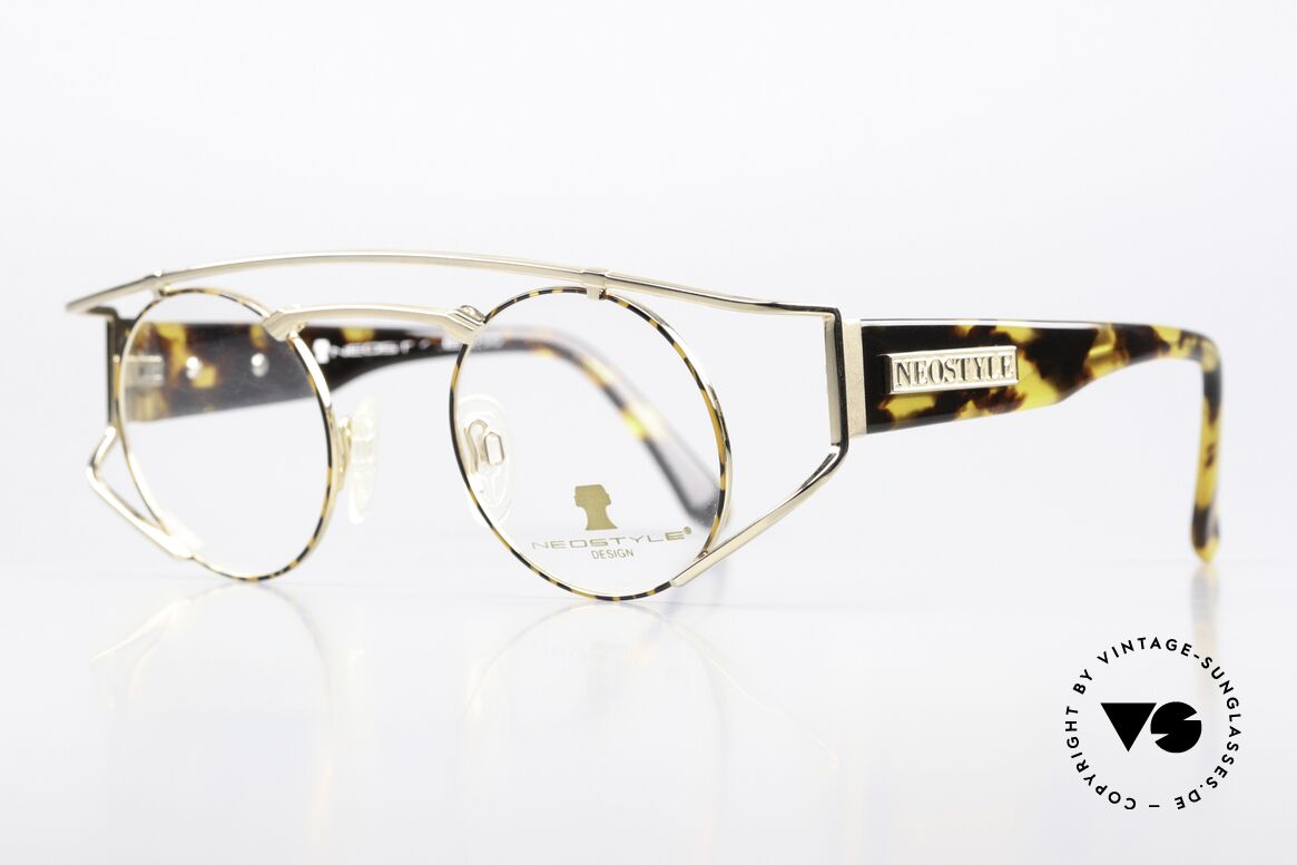 Neostyle Superstar 1 35 Jahre Alte Vintage Brille, gelb-bräunlicher Farbton in einer Art 'camouflage', Passend für Herren und Damen