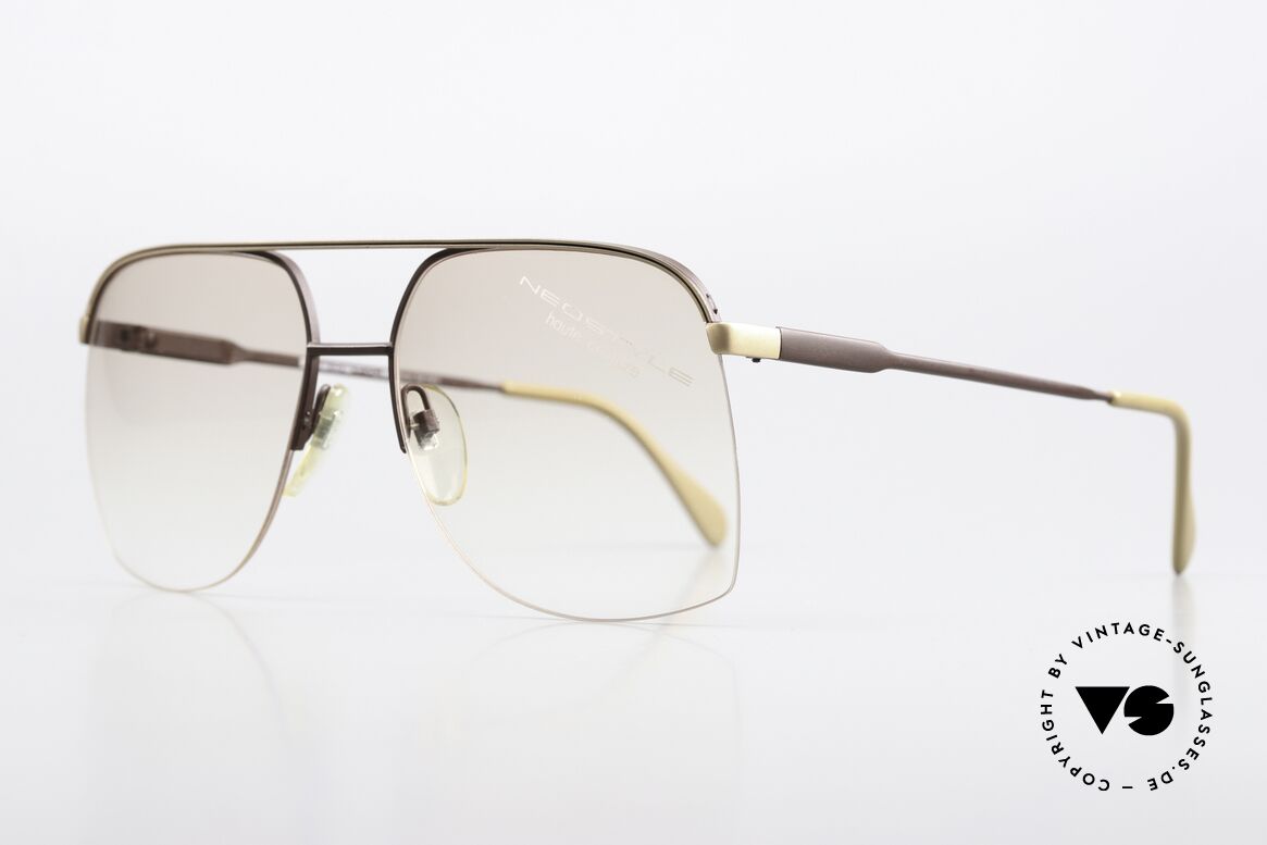 Neostyle Jet 8 70er Nylor Brille Kein Retro, typische 70er Lackierung in einem 'Mattbraun', Passend für Herren