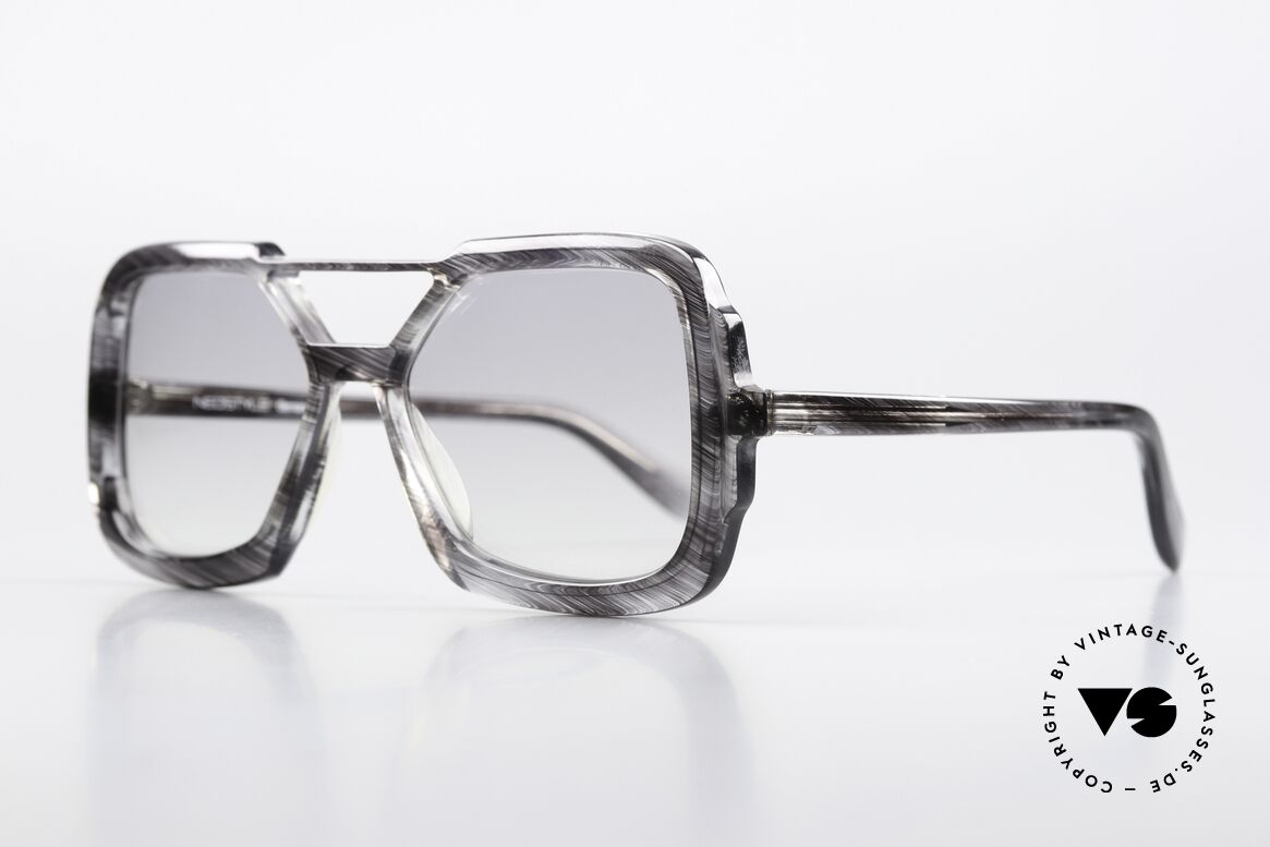 Neostyle Taro 70er Jahre Old School Brille, leicht grau-getönte Gläser (auch abends tragbar), Passend für Herren