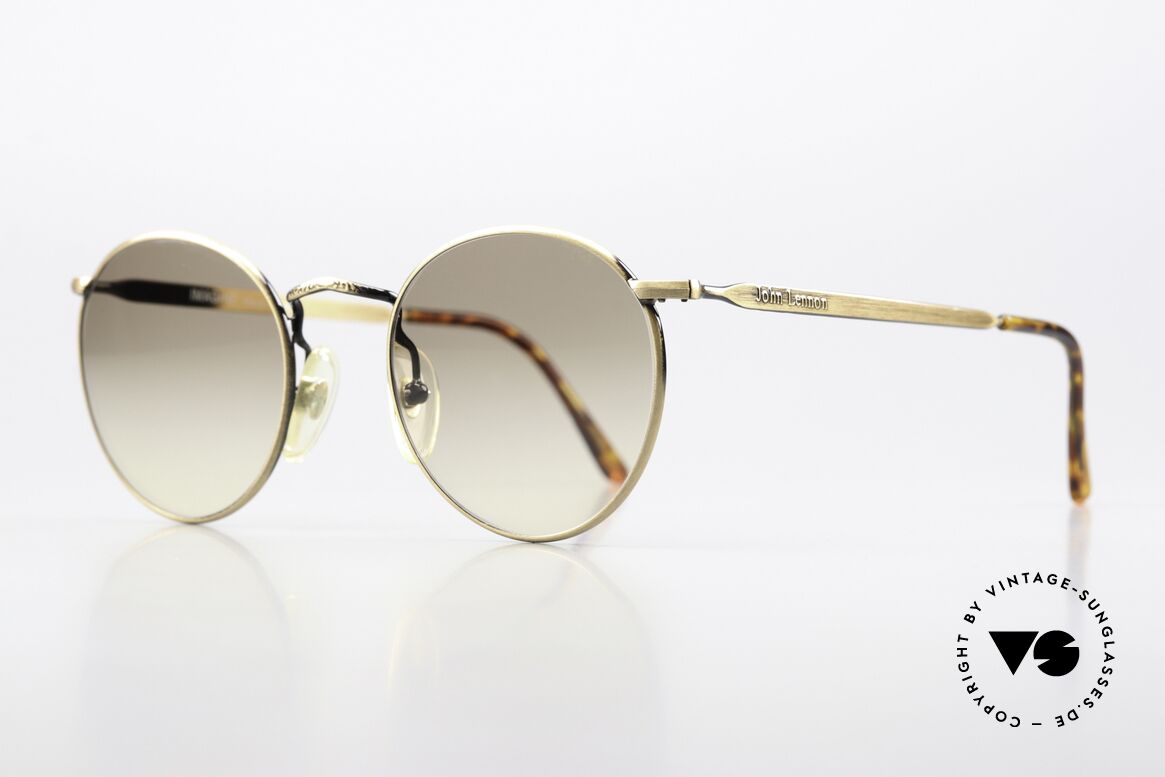 John Lennon - Imagine Kleine Runde Vintage Brille, Modell 'IMAGINE': Panto-Fassung in 49mm Größe, Passend für Herren und Damen