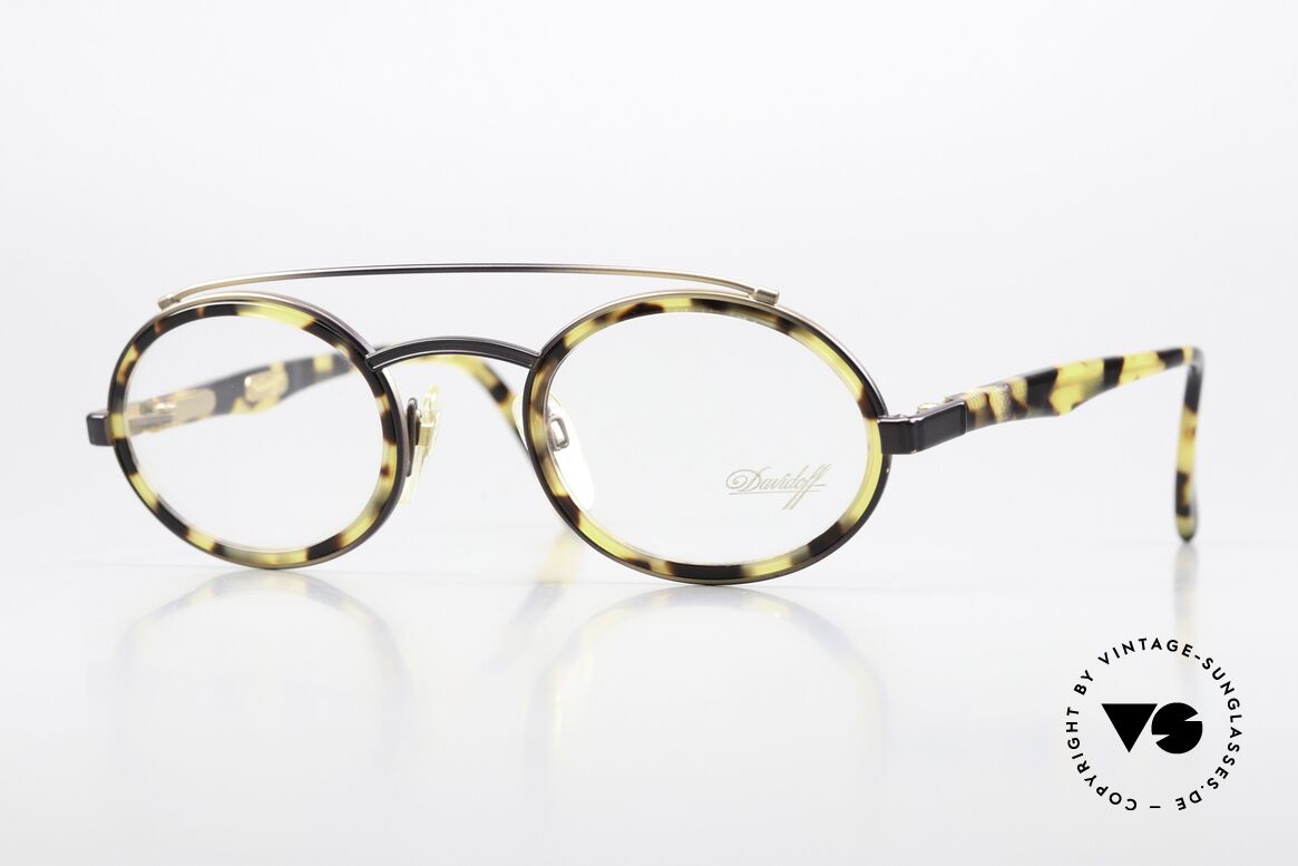 Davidoff 305 Ovale Herrenbrille 1990er, edle vintage 1990er Herren-Brillenfassung von Davidoff, Passend für Herren