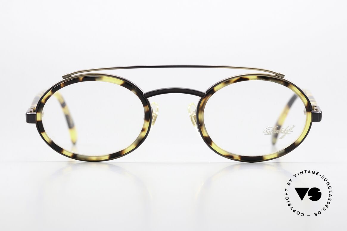 Davidoff 305 Ovale Herrenbrille 1990er, solide Verarbeitung der alten Brillenkunst, Top-Qualität, Passend für Herren