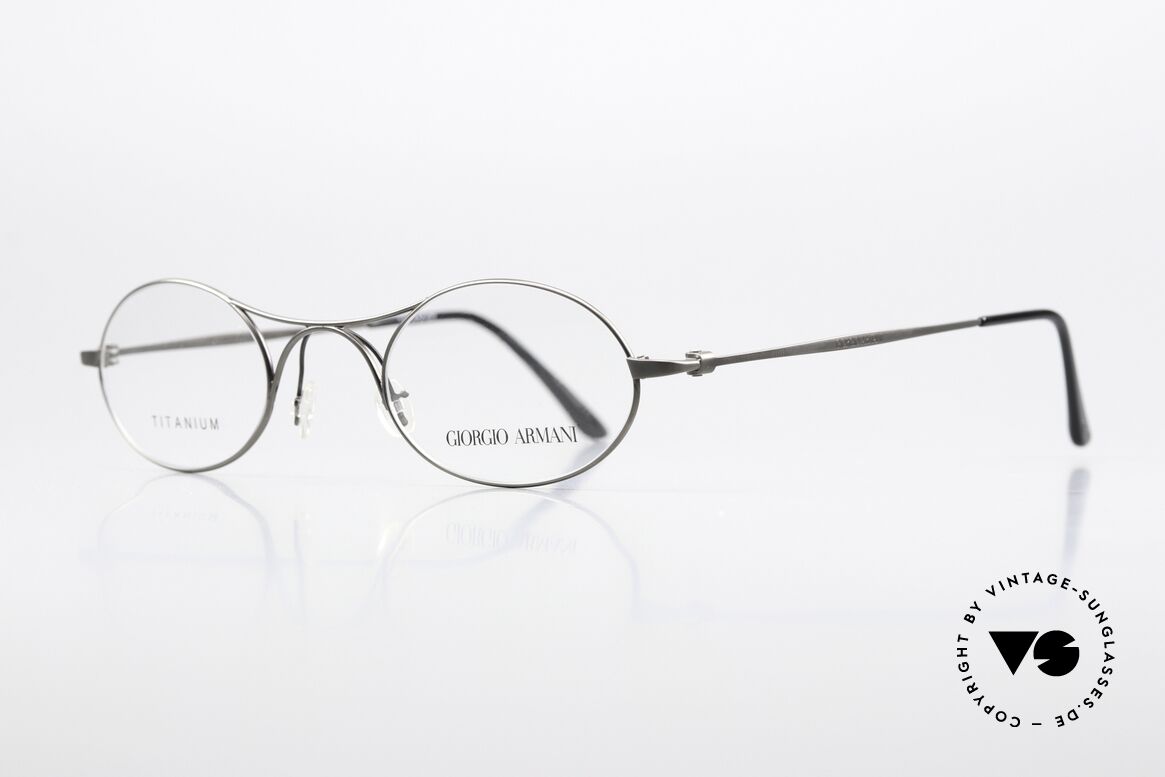 Giorgio Armani 229 AR5027 Veredelte Neuauflage Titan, eines der meistgesuchten G. Armani Modelle, weltweit, Passend für Herren und Damen