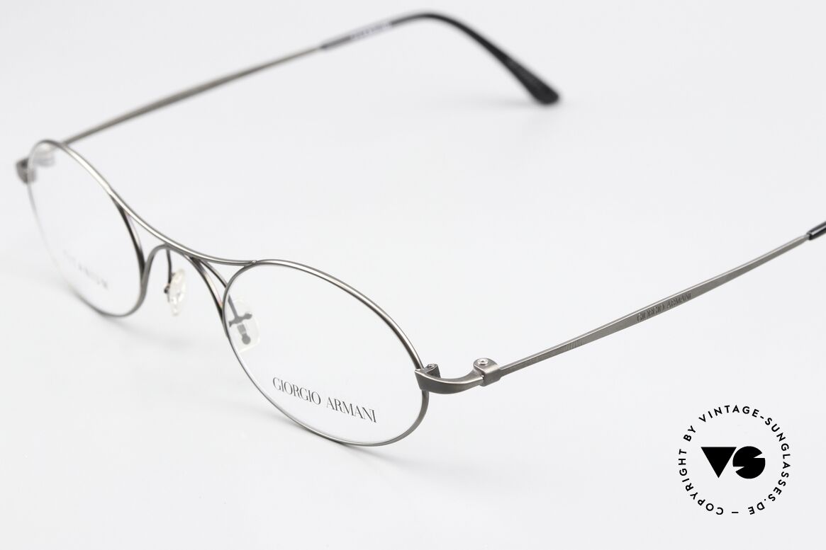 Giorgio Armani 229 AR5027 Veredelte Neuauflage Titan, öst. Komponist Franz Schubert trug diese Form um 1820, Passend für Herren und Damen