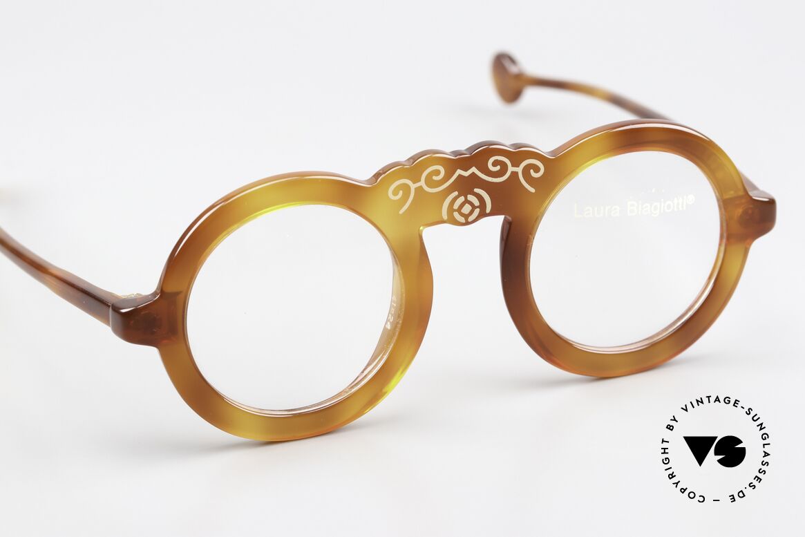 Laura Biagiotti V93 Shangai True Vintage Brille 70er, KEINE Retromode, sondern ein 50 Jahre altes Unikat, Passend für Damen