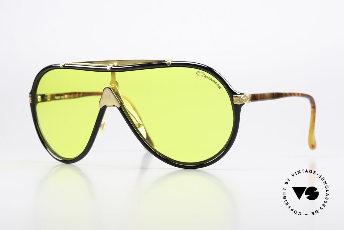 Derapage 66 Rennfahrer Sonnenbrille 80's, vintage Derapage Sportbrille für den extremen Einsatz, Passend für Herren