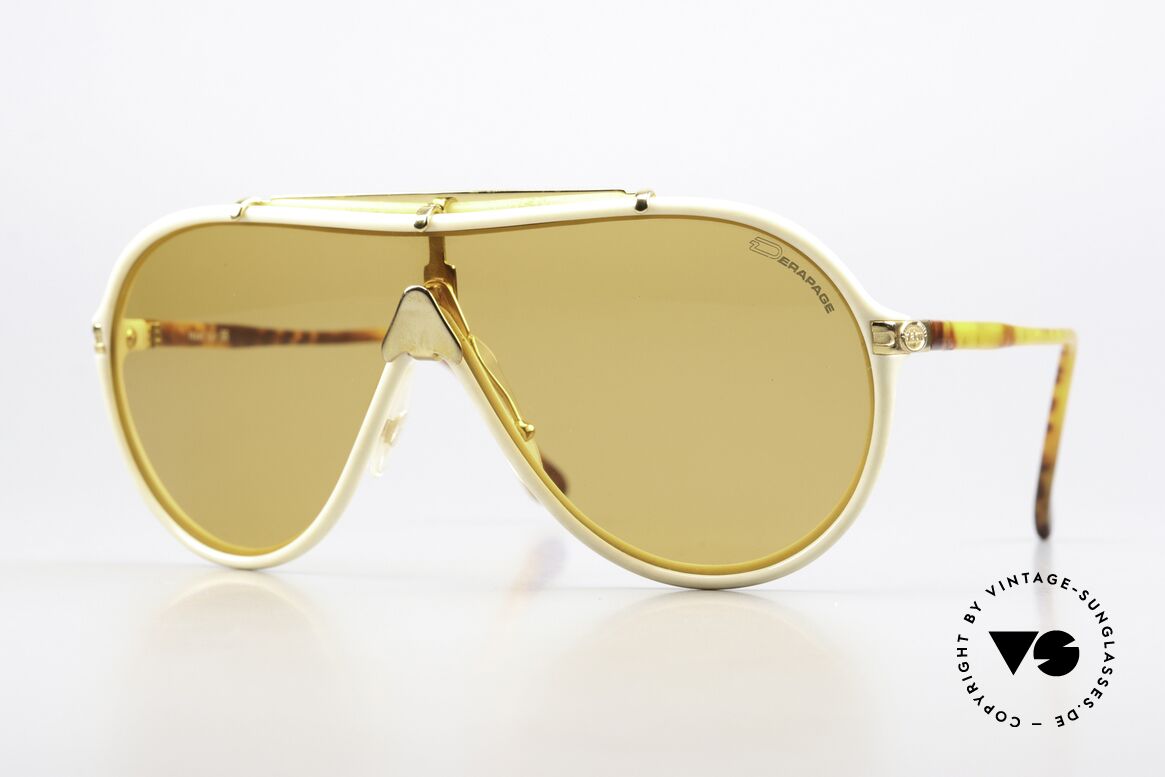 Derapage 66 Mit Zwei Wechselscheiben, vintage Derapage Sportbrille für den extremen Einsatz, Passend für Herren