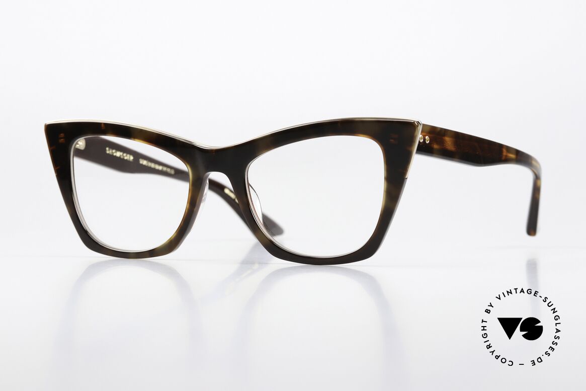 DITA Showgoer Designerbrille Cateye Style, Dita Showgoer, Damenbrille DTX513-50-02-TRT-GLD, Passend für Damen