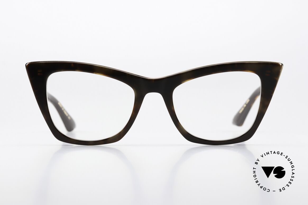 DITA Showgoer Designerbrille Cateye Style, eine grandiose Azetat-Fassung mit Titanium-Inlay, Passend für Damen
