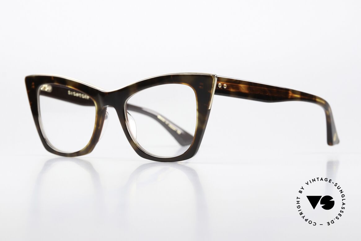 DITA Showgoer Designerbrille Cateye Style, feminines Cateye-Rahmendesign in Größe 50/20, 145, Passend für Damen