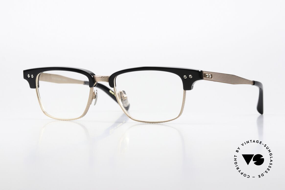 DITA Statesman Three Rosé Gold Schwarz 52mm, DITA Statesman-Three, DRX-2064-F-BLK-RGD-52, Passend für Herren