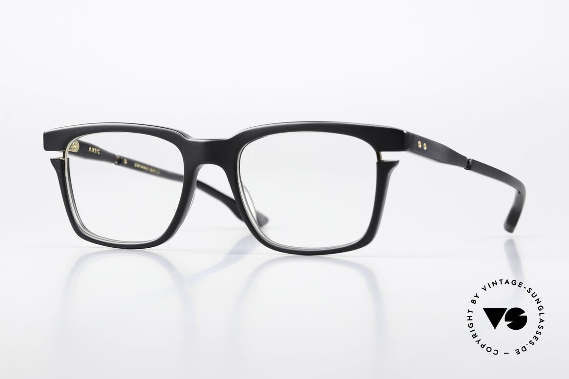 DITA Avec Sehr Markante Herrenbrille, DITA AVEC, Herren-Brille DTX112-52-01, BLK-GLD, Passend für Herren