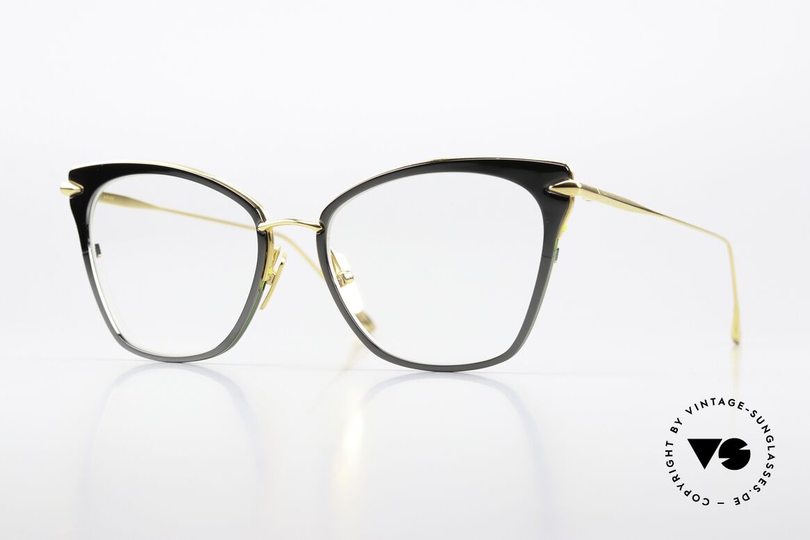 DITA Arise Sehr Elegante Damenbrille, DITA ARISE, Damen-Brille DRX-3041-A-BLK-GLD, Passend für Damen