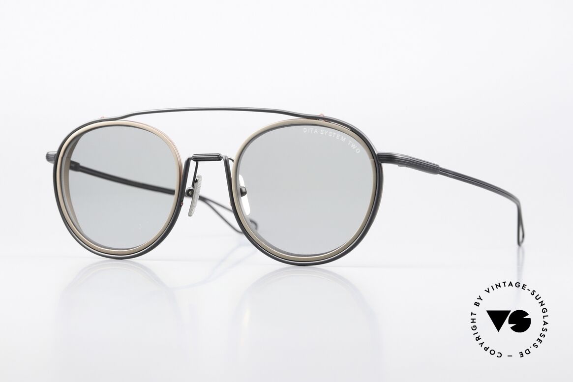 DITA System Two Qualität Sonnenbrille Herren, DITA System-Two Brille; DTS115-51-03-BLK-GRY, Passend für Herren
