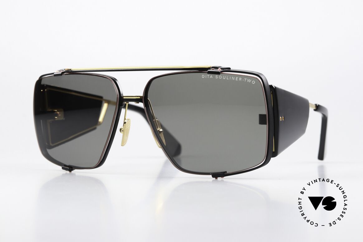 DITA Souliner Two Eye-Catcher Sonnenbrille, DITA Souliner-Two Brille, DTS136-64-03, BLK-BLK, Passend für Herren